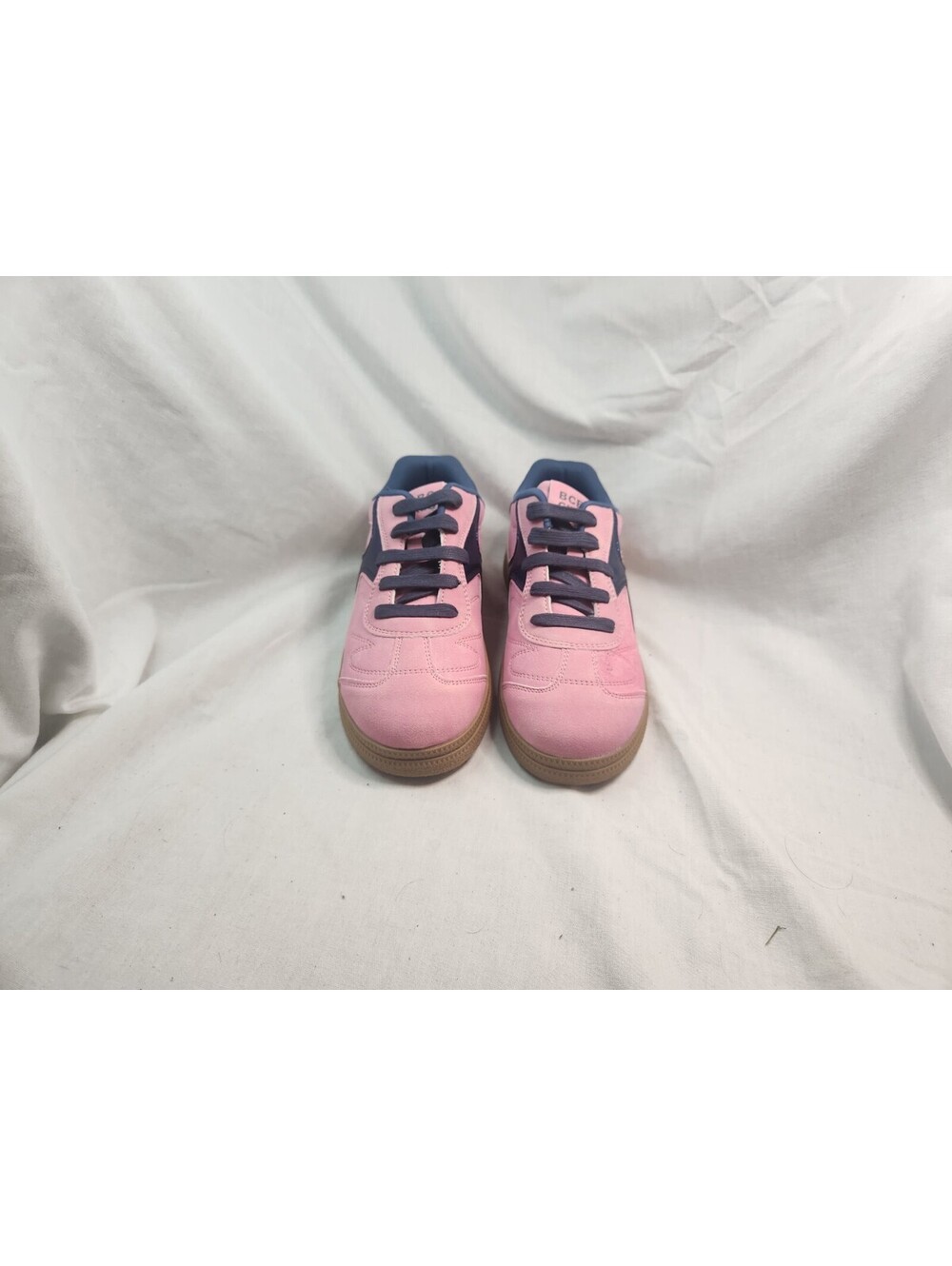 BCBGeneration Pink Shoes Size 5 Pink  Navy Blue Accents and Gum Shoe bottom